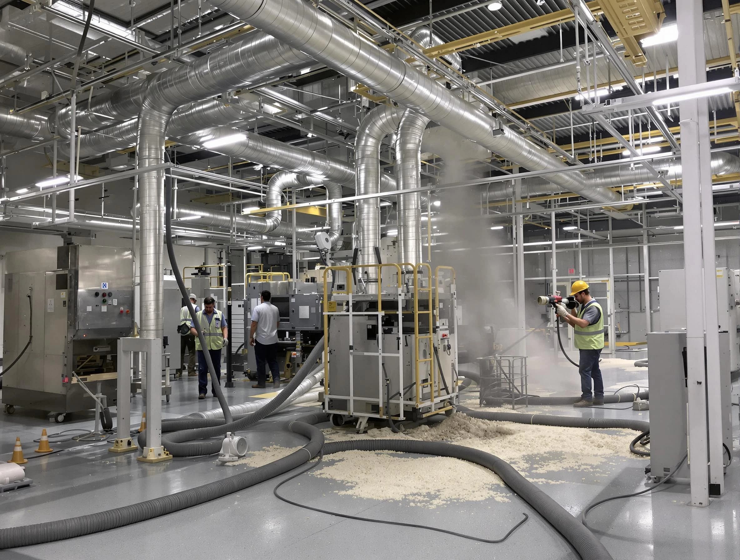 Heavy-duty industrial duct cleaning by Dracut Air Duct Cleaning in Dracut