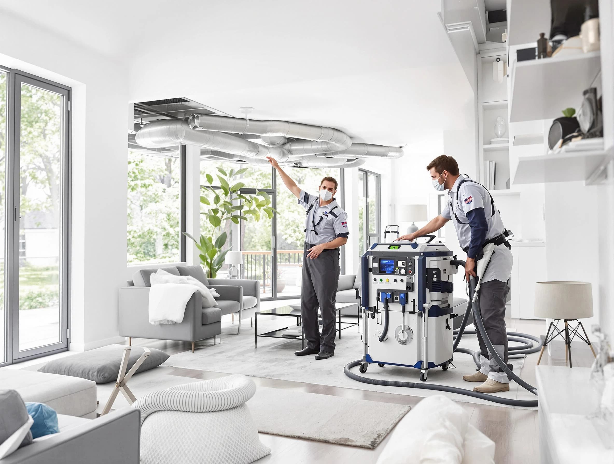 Dracut Air Duct Cleaning professional conducting pure air duct cleaning with state-of-the-art equipment in Dracut