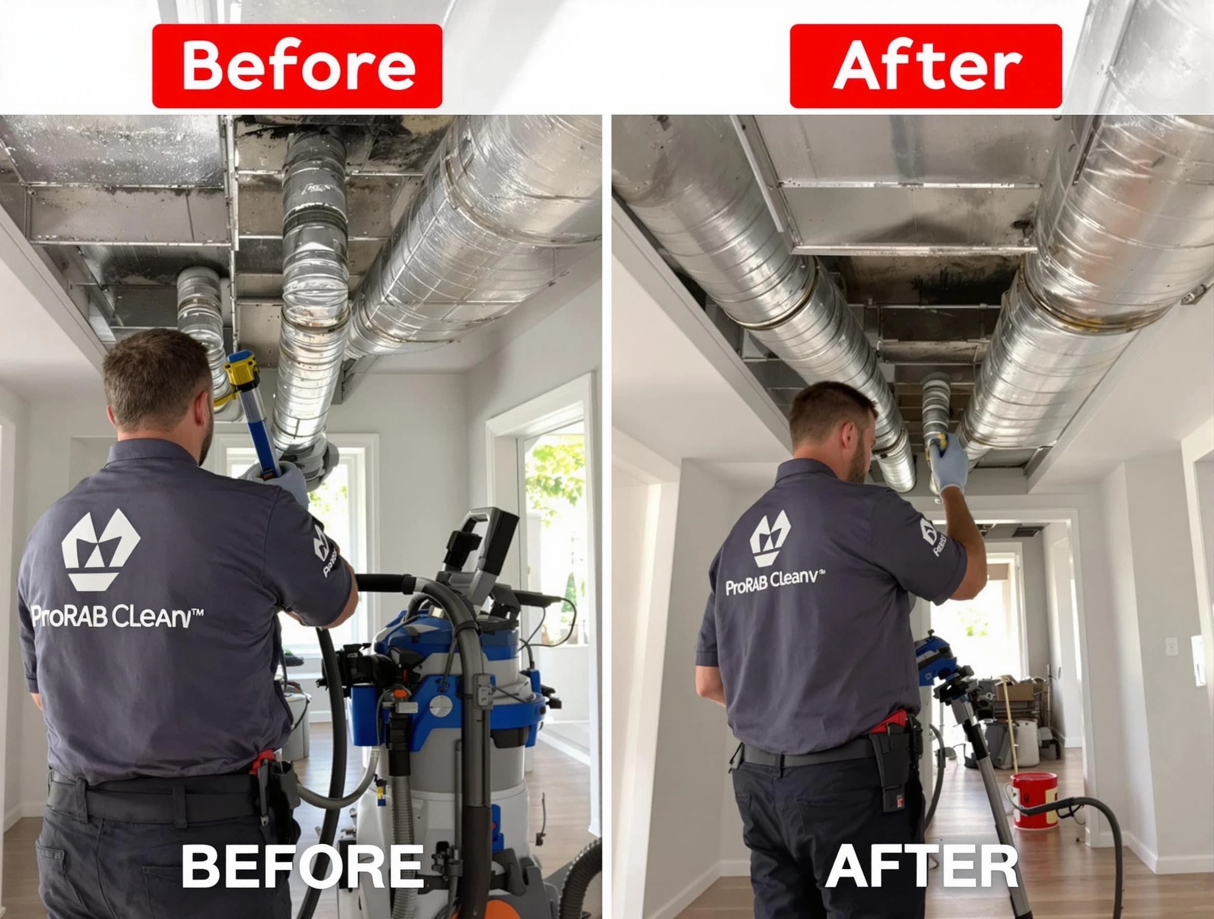 Dracut Air Duct Cleaning expert performing thorough residential duct cleaning in a Dracut home
