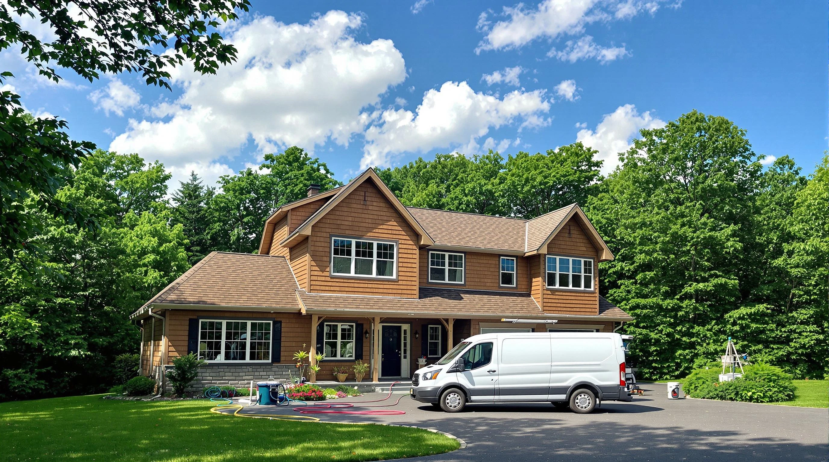 Dracut Air Duct Cleaning air duct cleaning crew working in Andover, MA