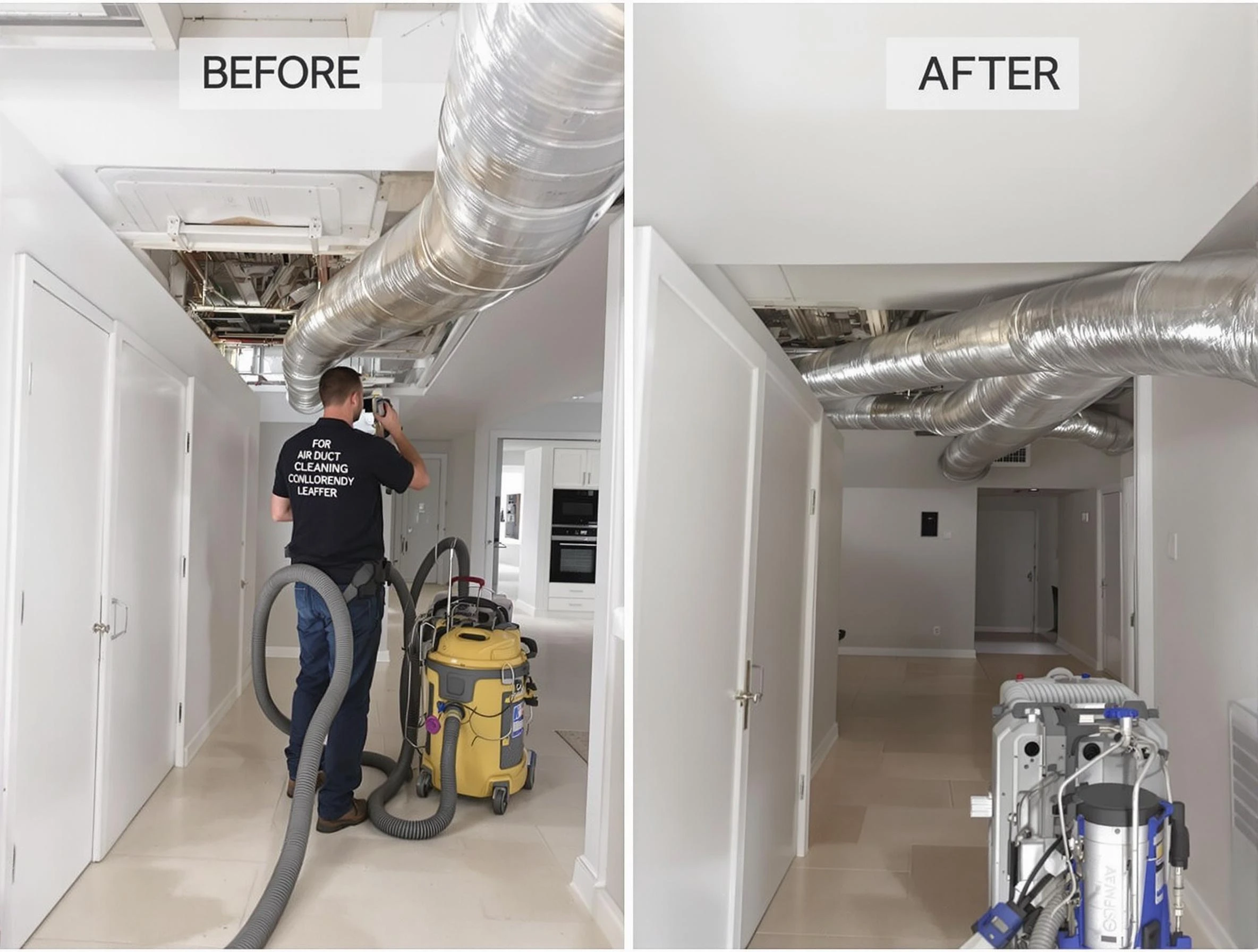 Dracut Air Duct Cleaning professional performing thorough air duct cleaning in Dracut