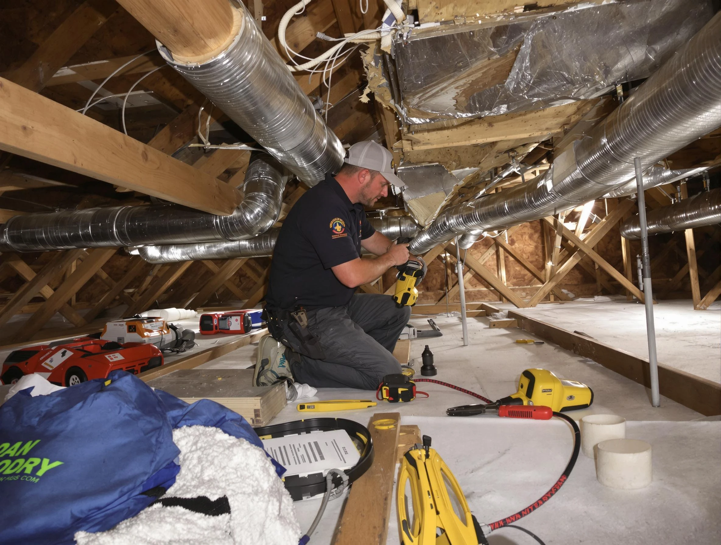Professional air duct repair by Dracut Air Duct Cleaning in Dracut