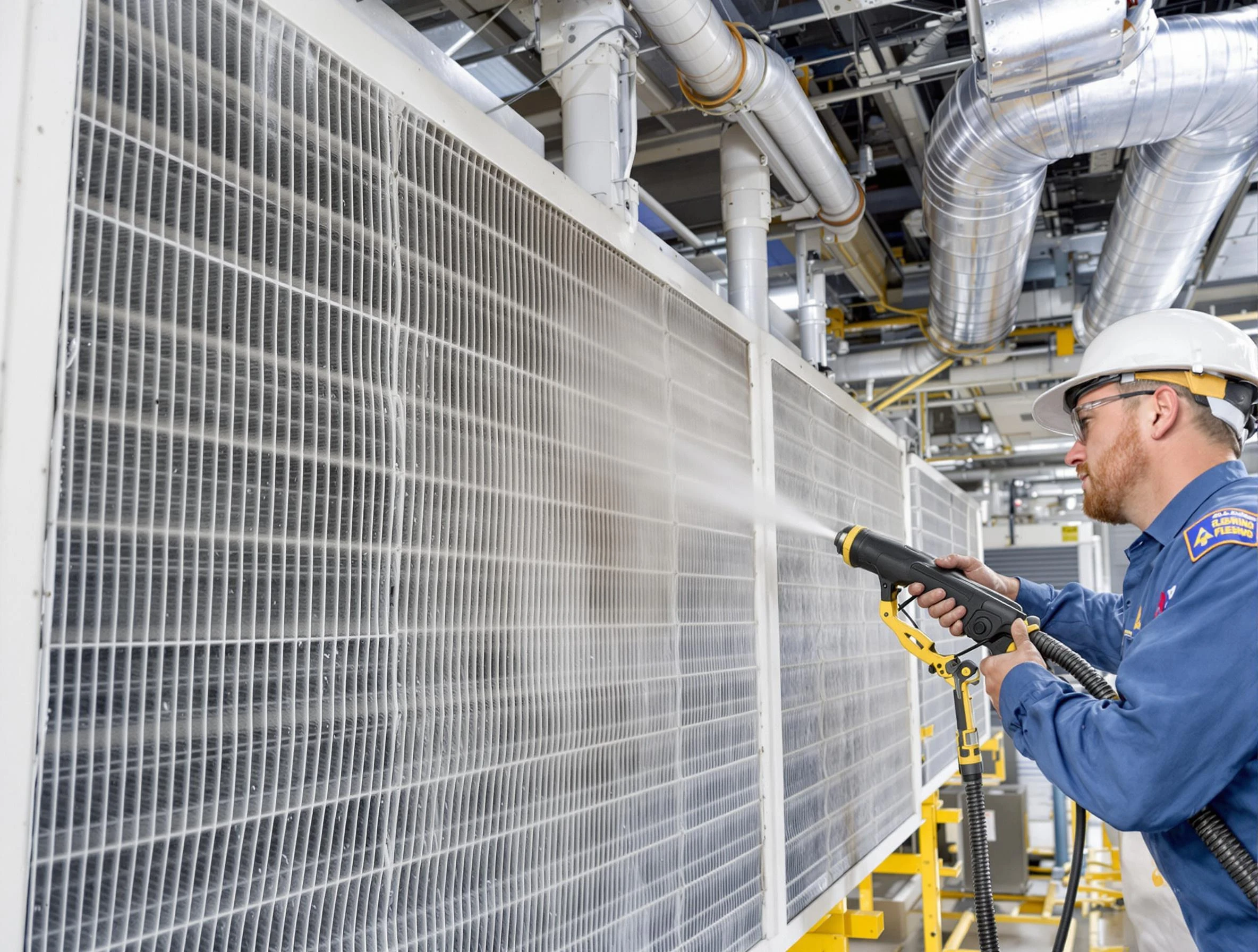 Professional commercial coil cleaning by Dracut Air Duct Cleaning in Dracut